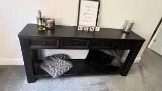 Signature Design by Ashley Gavelston Rustic Sofa Table with 4 Drawers and Lower Shelf Review