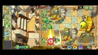 Plants vs zombies 2 ancient egypt dr. Zomboss boss fight (day 25) (walkthrough) no deaths