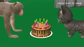 बिल्ली और बन्दर का आइसक्रीम केक | Bili Ke Bache | Chintu | Monkey Cartoon |  comedy | cs bishtvines