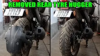 New Modification On My Yamaha FZ-S V3 BS6 2021 || Removing Rear Tyre Hugger