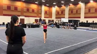 Floor routine level 3 #gymnasts #gymnasticsfloorroutine #arizona #roundoffbackflip