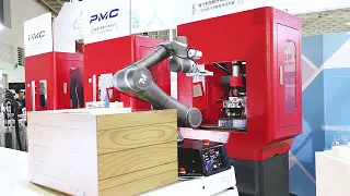 V3A020 TM Robot - CNC Machine Tending with PMC AGV