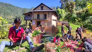 Typical Nepali Mountain Village | Beautiful Nepali Village Activities | Traditional Life | Db Limbu