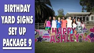 Birthday Yard Card Sign / Set Up Package 9