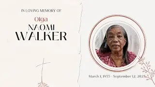 Funeral Service for the late Olga Naomi Walker