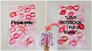 long letter 💌 making / Easy pull out card / surprise message card/ love kisses notebook / diy