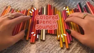 ASMR Colored Pencil Tapping & Scratching, No Talking 🌈