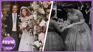 Princess Beatrice&rsquo;s Beautiful Wedding Dress and Tiara Borrowed from the Queen