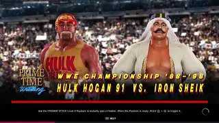 Hulk Hogan vs The Iron Sheik WWE 2k20