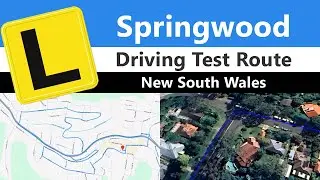 Springwood Driving Test Route, NSW - Sample Route Flythrough & App