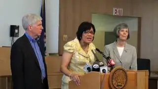 Flint Mayor Karen Weaver talks about recent allegations that she diverted Flint water crisis donatio