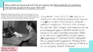 Edexcel GCSE History Student Walkthrough - Paper 3 Modern Depth Q3a: Source utility