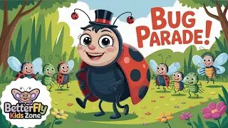 The Silly Little Bug Parade | Fun Kids Song with Bugs Marching | Kids Nursery Rhymes!!