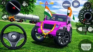 Modified Mahindra Thar Car Games: Indian Pink Cars (Gadi Wala Game) -Car Game Android Gameplay 2026