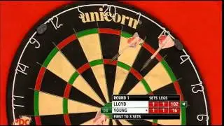 Darin Young vs Colin Lloyd | 2013 World Darts Championship | Round 1 | Part 3 of 5
