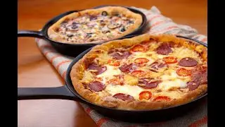 How to make a Homemade Juicy Veg Pizza | Miss Chef |Tamil Audio| Subtitled with Eng #Pizzarecipes