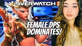 GIGABRAIN Ashe Plays!!! | Overwatch 2 Female DPS Dominates