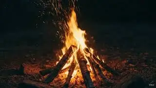 Outdoor Campfire Ambience &ndash; Crackling Fire & Night Crickets for Sleep & Relaxation
