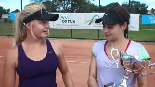 Isabelle Wallace - 2012 Optus 16s National Claycourt Girls Singles Champion