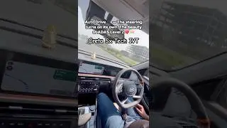 Hyundai Creta Level 2 ADAS in Action |Creta Sx Tech | Lane Keep Assist #Hyundai #Creta #adas #Shorts