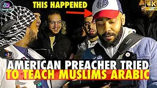American Preacher Tried to TEACH Muslims Arabic Then This Happened | Siraj Speakers Corner