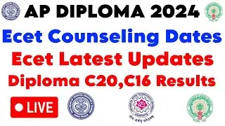 Diploma results 2024 | Ecet Counseling Doubts 2024 | ap c20,c16 diploma results 2024