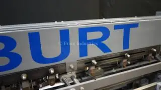 Mateer Burt, Model 704D, automatic roll through glue labeler.