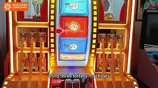 Lottery Ticket Arcade Redemption Big Bass Wheel Prize Rolling Machine Kids Game
