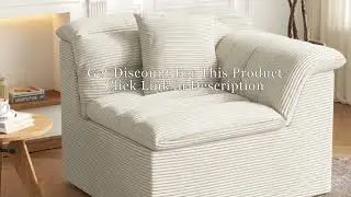 Perfect for Small Spaces! 🌟 Cloud-Like Compact Sectional for Cozy Living