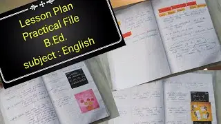 #BEd practical file English / English Lesson Plan file /B.Ed. Lesson Plan file/ Mega /micro lesson