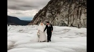 Nature Documentary meets Helicopter Glacier Elopement. Juneau, Alaska