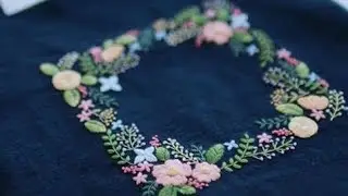 Beautiful multi thread embroidery design for dress /tutorials for thread flowers embroidery#diyrbbon