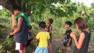 FOREIGNER HARVESTING PEANUT IN THE PHILIPPINES