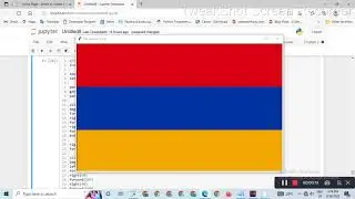 flag of Armenia || Python turtle library || Python for beginners #poojapatel #chiki1601