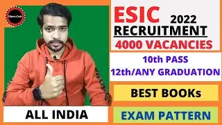 ESIC RECRUITMENT 2021 | ESIC SYLLABUS 2021 | BEST BOOKS FOR ESIC EXAM | ESIC UDC RECRUITMENT 2021