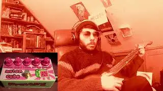 FruitFX melon cube Demo - synth pedal with a vintage guitar.