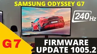 Samsung Odyssey G7 Monitor Latest Firmware Update