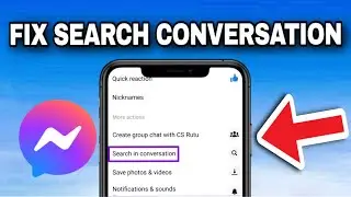 Fix Facebook Messenger Search Conversation Not Working 2024