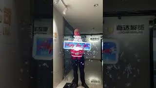 Santa Claus #santaclaus #Christmas #ledfan #holographic #foryou #christmastree #3d