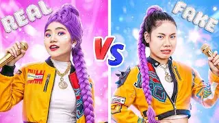 리얼 루미 vs 가짜 루미! 베이비 돌, K-팝 데몬 헌터가 되고 싶다! | Baby Doll Korean