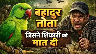  BRAVE PARROT WHO OUTSMARTED THE HUNTER || HINDI KAHANI || HINDI MORAL STORY || BIRD STORY 
