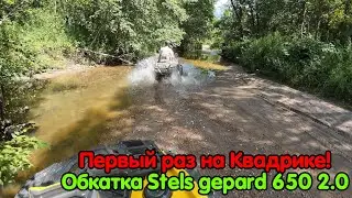 Первый Раз на квадрике!Обкатка Stels Gepard 650 2.0 