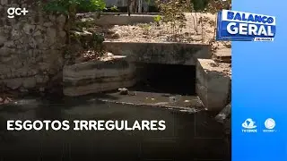 Manchas escuras na água e mau cheiro: resultados de esgotos irregulares | Balanço Geral CE Manhã