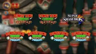 Donkey Kong Country Returns : Gear Getaway ULTIMATE MASHUP (Wii x2 + SSB4 + Wii U x4)