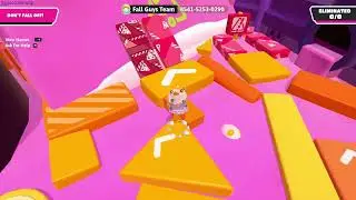 Fall Guys Circle O Slime New Red Blocks Triple Jump - GogetaSuperx