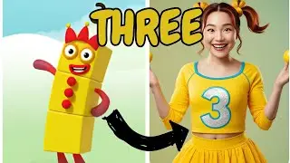 NUMBERBLOCKS Characters as Humans And Their Favorite Movies, Snacks & More! | One, Two, Three
