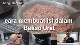 Cara mudah membuat isi dalam Bakso Urat//rahasia pedagang