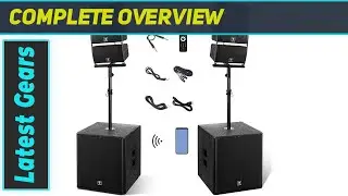 PRORECK Club 8000 18-inch 8000W P.M.P.O Stereo DJ/Powered PA Speaker System Combo Set Review
