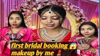 First bridal booking 💗😱💄 makeup by me#viral#shorts #youtube #views #viedo #makeup 
