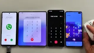 Incoming call  Samsung Galaxy S10 Google Pixel 6a Samsung Galaxy ZFOLD4  with mouse control&WhatsApp